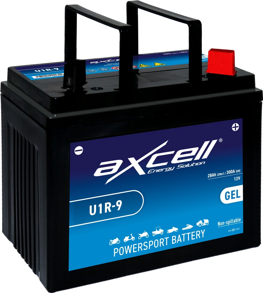 Axcell Garden GEL 28Ah 300A -/+ 12V akumuliatorius 195x125x176mm