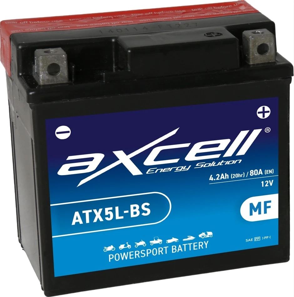 Axcell MF 4Ah 80A -/+ 12V akumuliatorius 113x70x105mm
