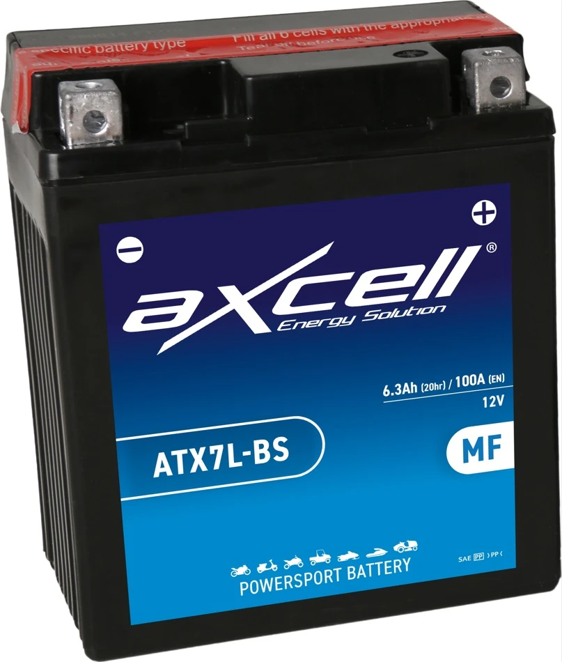 Axcell MF 6Ah 100A -/+ 12V akumuliatorius 113x70x130mm