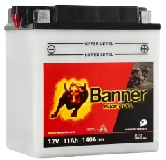 Banner 11Ah Bike Bull -+ 12V 140A akumuliatorius 135x90x145mm