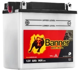 Banner 8Ah Bike Bull +- 12V 90A akumuliatorius 135x75x133mm