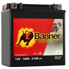 Banner 14Ah Bike Bull AGM 12V 210A akumuliatorius 150x87x161mm