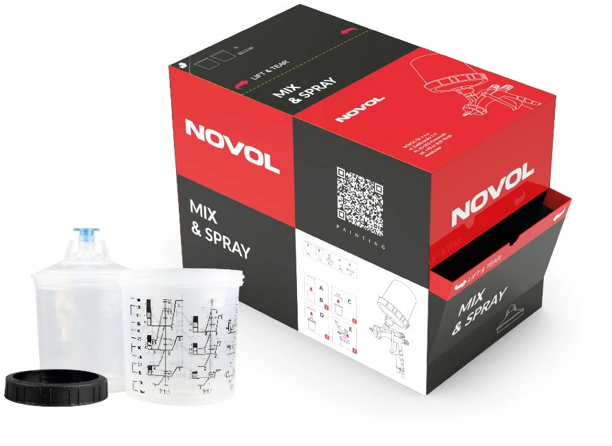 Novol Mixspray Kit 600 ml, 125µ (50 pcs.)