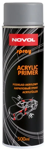 Novol Akrilinis gruntas pilkas ACRYLIC PRIMER aerozolinis 500ml