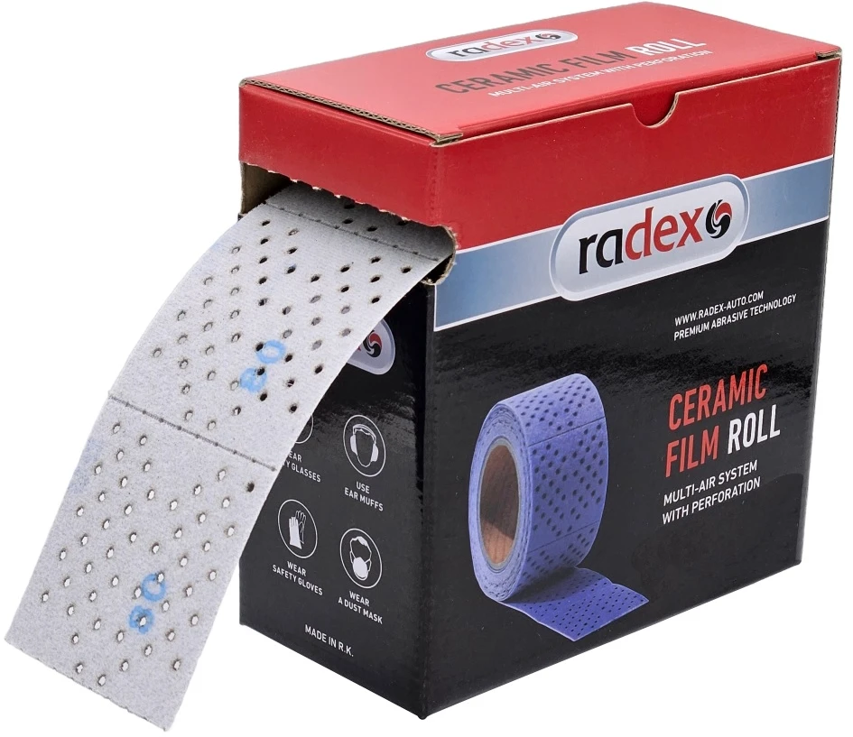 Radex CERAMIC Šlifavimo juosta P120 70mm x 12m (rulonas)