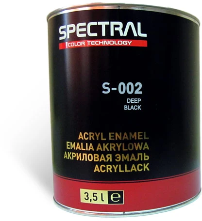 SPECTRAL Dažai S-002 Deep Juodas 3.5 l RAL9005