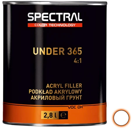 SPECTRAL Akrilinis gruntas UNDER 365 4:1 P1 baltas 2.8L