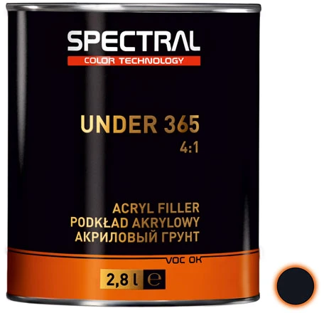 SPECTRAL Akrilinis gruntas UNDER 365 4:1 P5 juodas 2.8L