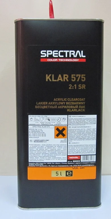SPECTRAL Akrilinis lakas KLAR 575 SR 2:1 5 l