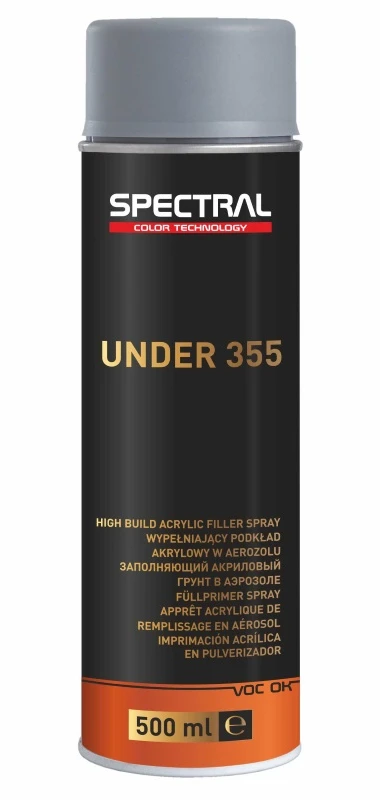 SPECTRAL Akrilinis gruntas UNDER 355 aerozolinis pilkas 500ml