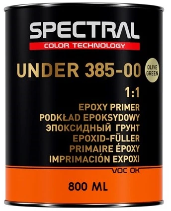 SPECTRAL Epoksidinis gruntas UNDER385-00 1+1 0.8L olive žalias