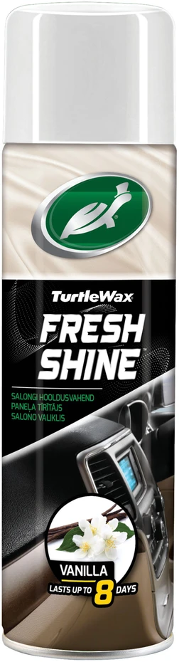 TURTLE WAX Fresh Shine Vanilla, salono plastiko blizgiklis, 500 ml