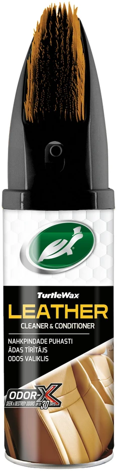 TURTLE WAX Power Out Leather cleaner&conditioner with Odor-X, odos valiklis-kondicionierius su kvapo blokavimo technologija, 400 ml