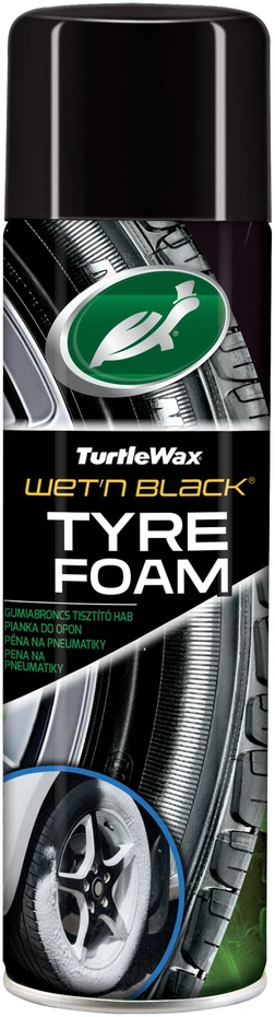 TURTLE WAX Wet N Juodas Foam, padangų juodiklis - putos, 500 ml