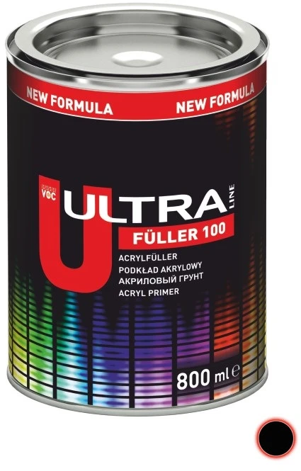 ULTRA Gruntas FÜLLER 100 juodas 0.8L