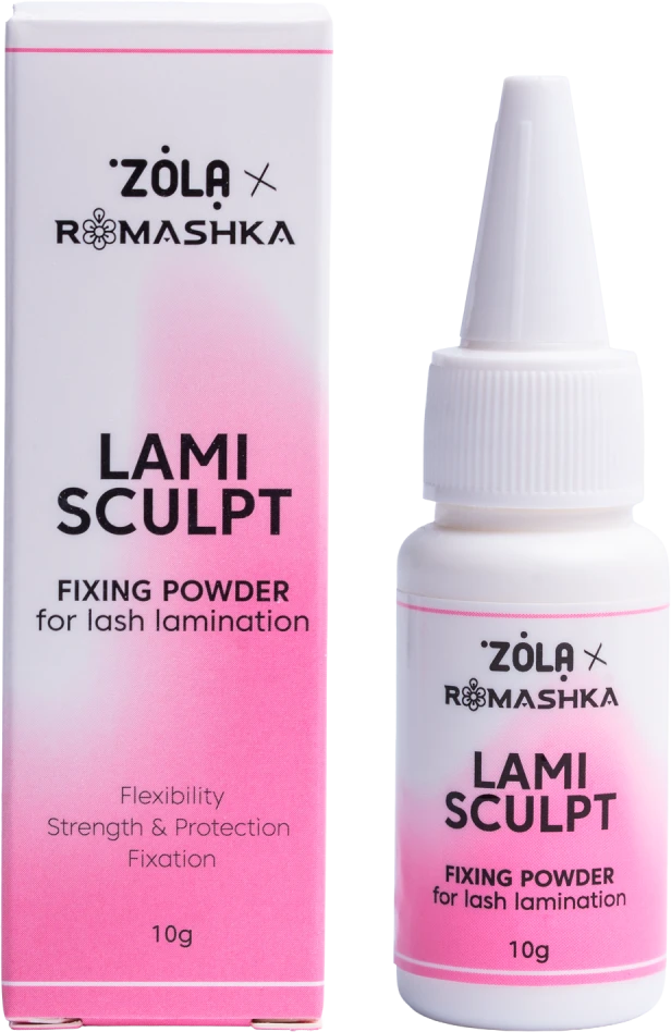 Fiksuojanti pudra blakstienų laminavimui - LamiSculpt - Balta