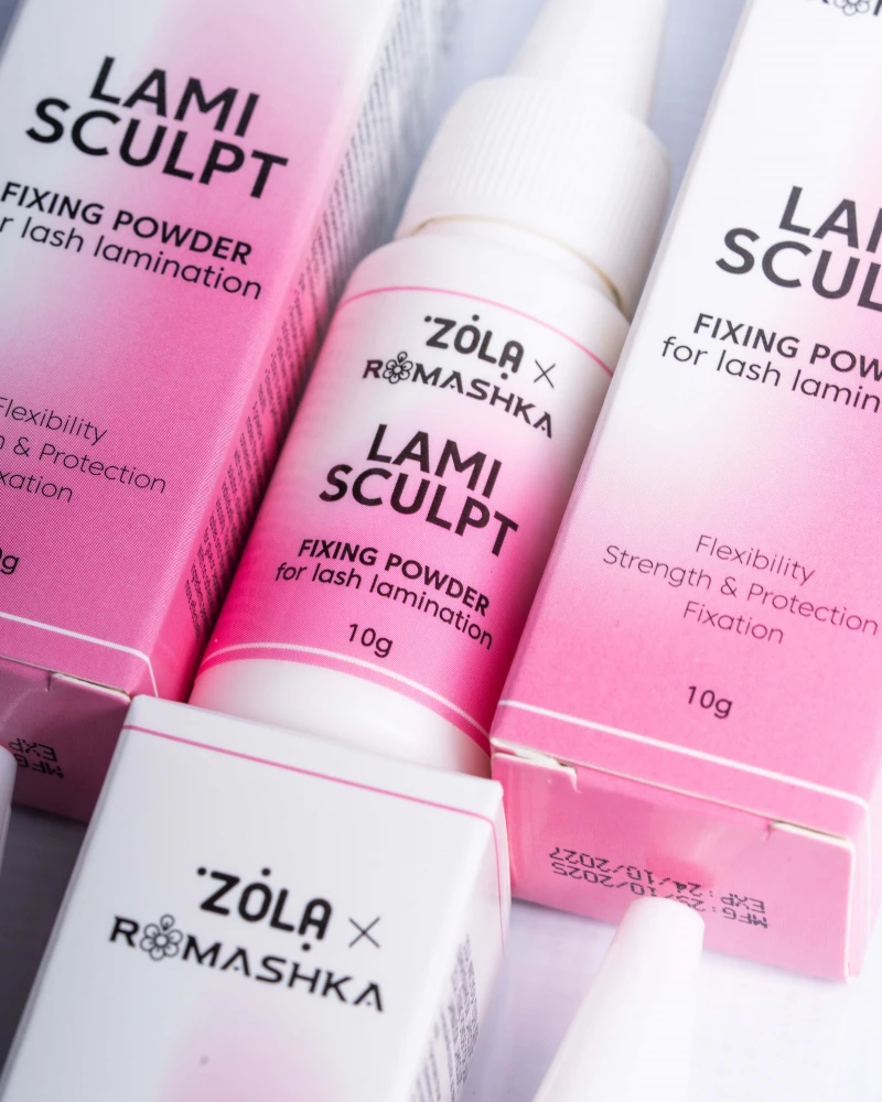 Fiksuojanti pudra blakstienų laminavimui - LamiSculpt - Balta