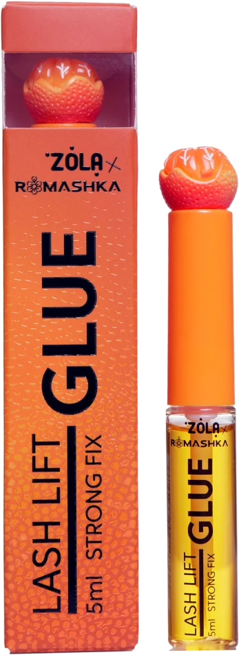 Orange Blakstienų laminavimo klijai „Oranžinis Lash Lift Glue Strong Fix“, 5 ml.