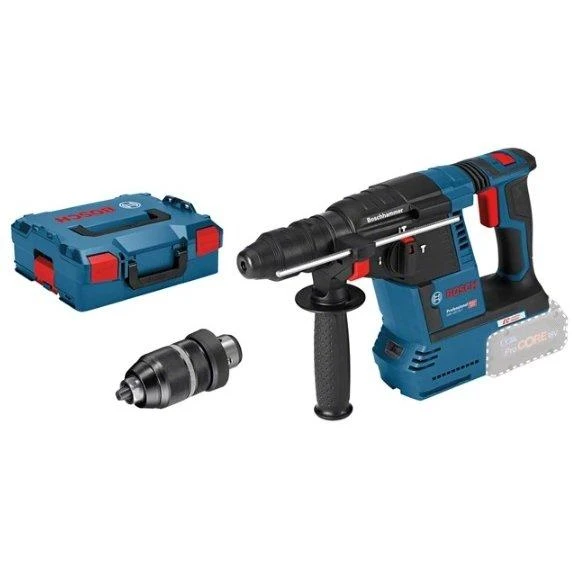 Bosch GBH 18V-26 F perforatorius su lagaminu ir griebtuvu