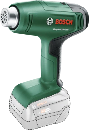 Akumuliatorinis techninis fenas Bosch EasyHeat 18V-500, be akum. ir įkroviklio