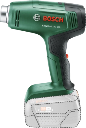 Akumuliatorinis techninis fenas Bosch EasyHeat 18V-500, be akum. ir įkroviklio