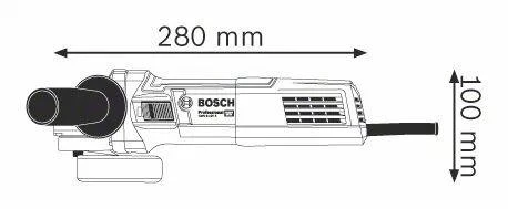 Kampinis šlifuoklis Bosch GWS 9-125 S