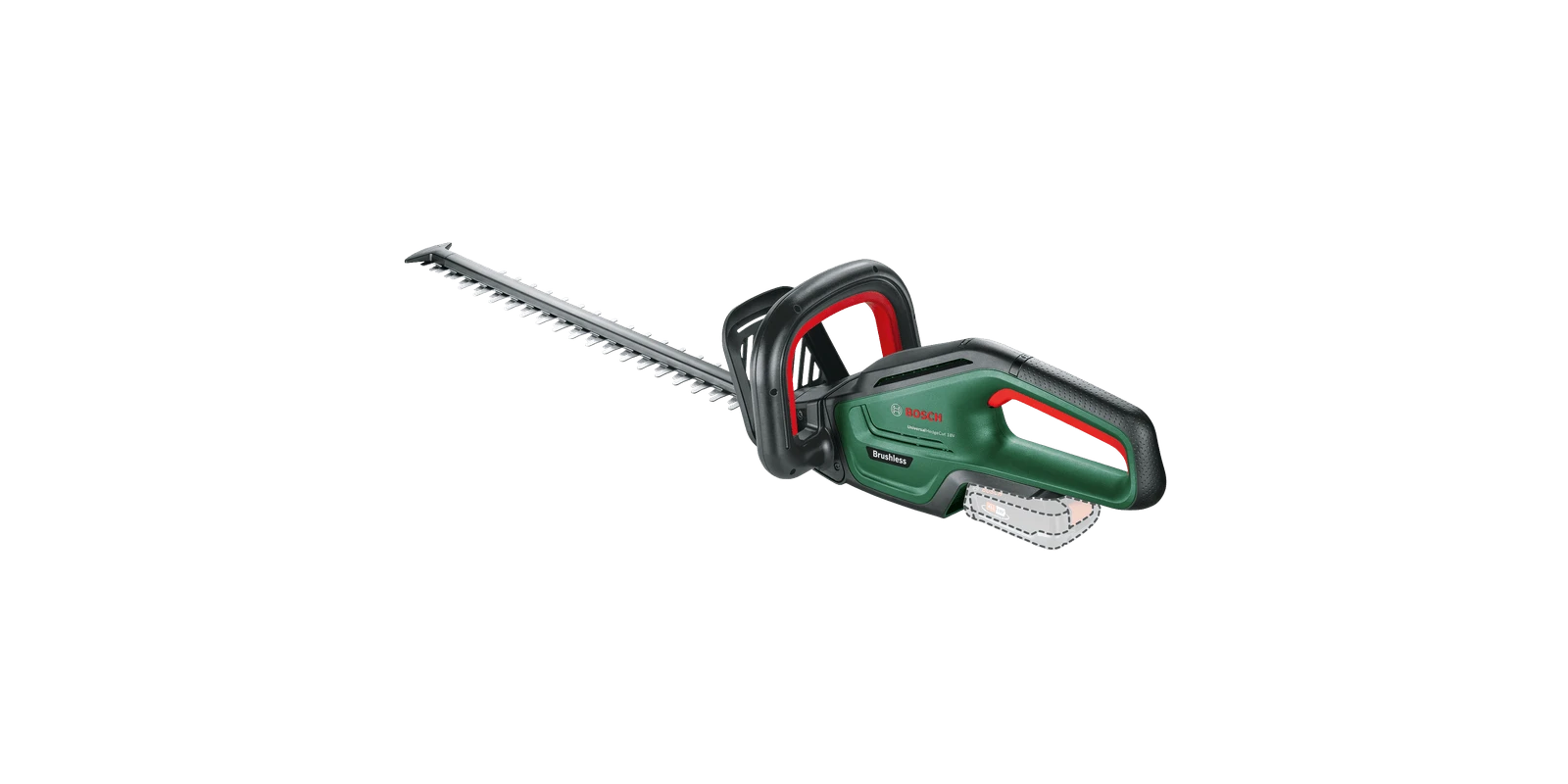 Akumuliatorinės gyvatvorių žirklės Bosch Universal HedgeCut 18-55 be akumuliatoriaus ir kroviklio