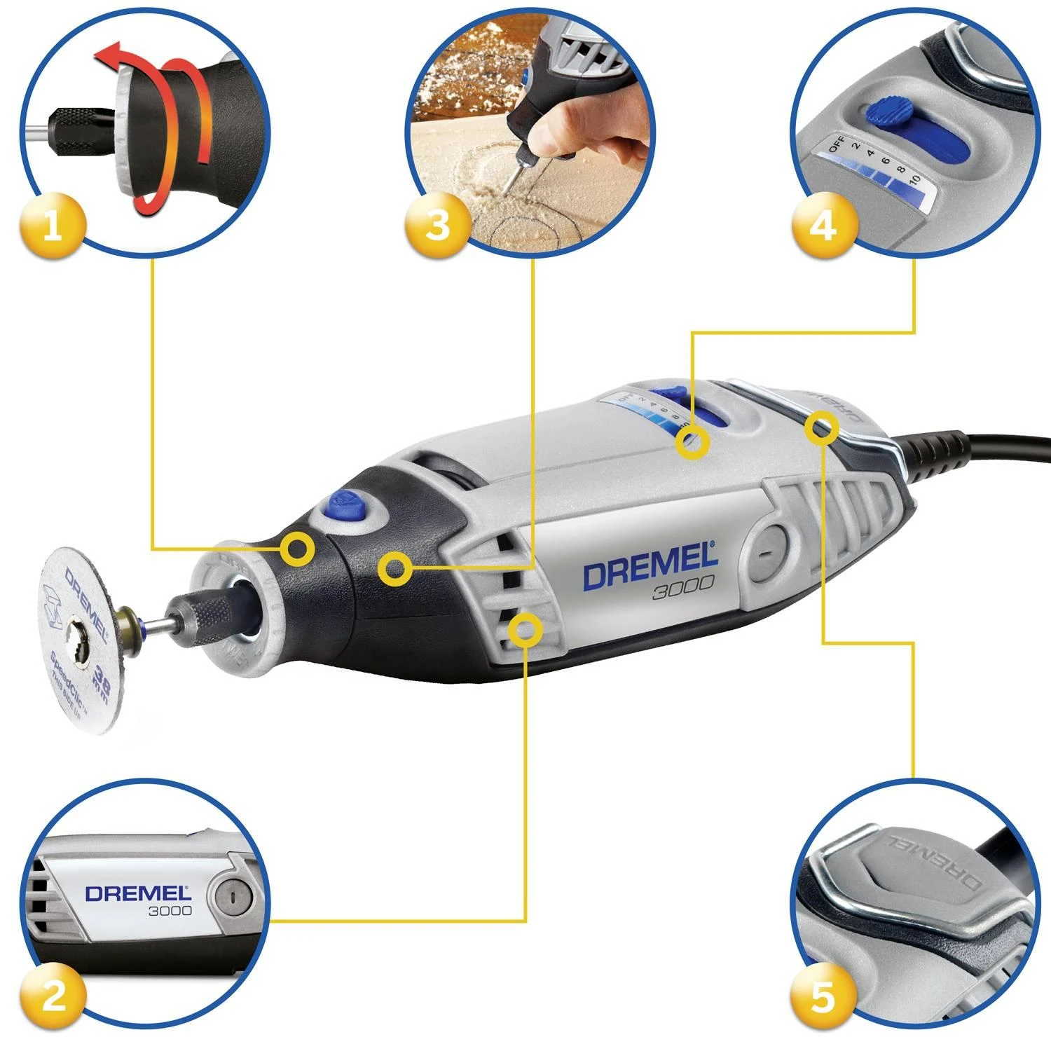 Dremel daugiafunkcinis įrankis 3000-1/25 EZ su 25 priedais