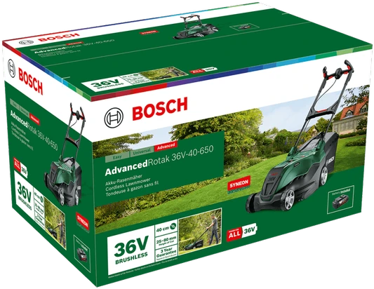 Vejapjovė Bosch AdvancedRotak 36V-40-650 - 1 x 4,0 Ah akumuliatorius | kroviklis (06008B9F00)