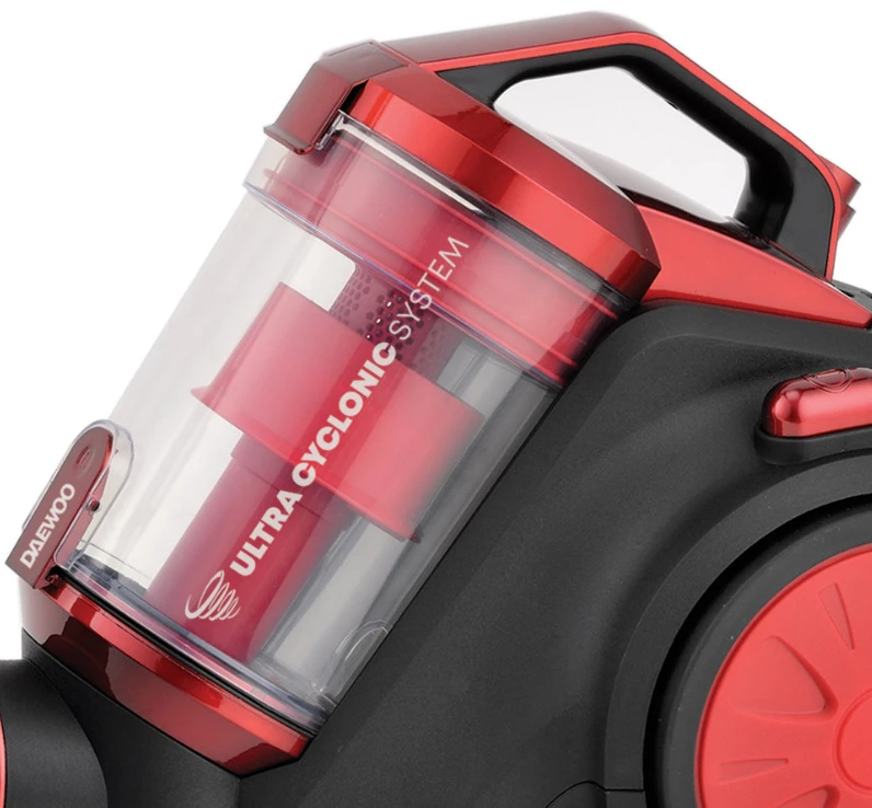 Daewoo RCC 120R 1“ dulkių siurblys be maišelio, 800 W, 1,5 litro surinkimo indas, 140 W siurbimo gal