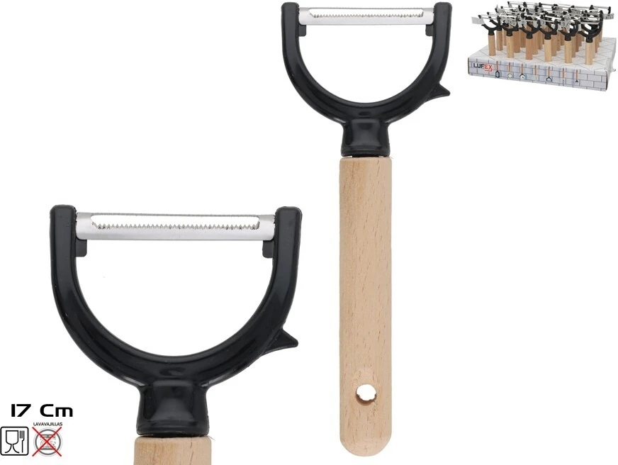 Kitchengo Skustukas daržovėms ARGOS Y 17cm Medinė Rankena