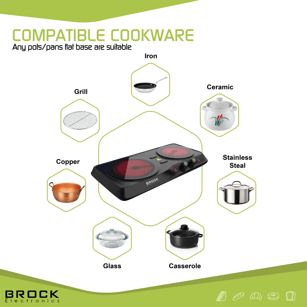 Infraraudonųjų spindulių viryklė Brock HPI 3002