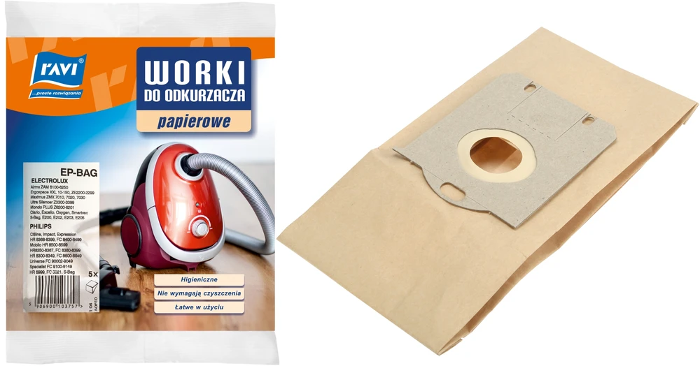 Simple Solution Maišelis do odkurzacza Ravi Worki EP-BAG 5 vnt. Electrolux/Philips