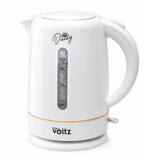 Elektrinis virdulys, 2200 W, 1,7 l, baltas, 55OV51230W, „Oliver Voltz“