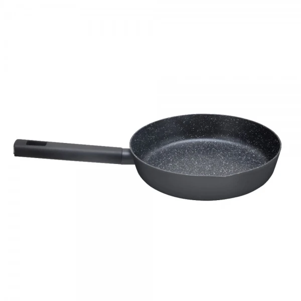 Keptuvė Zilan ZLN 0904 Juoda, su marmuro danga, skersmuo 20 cm, talpa 1,6 L