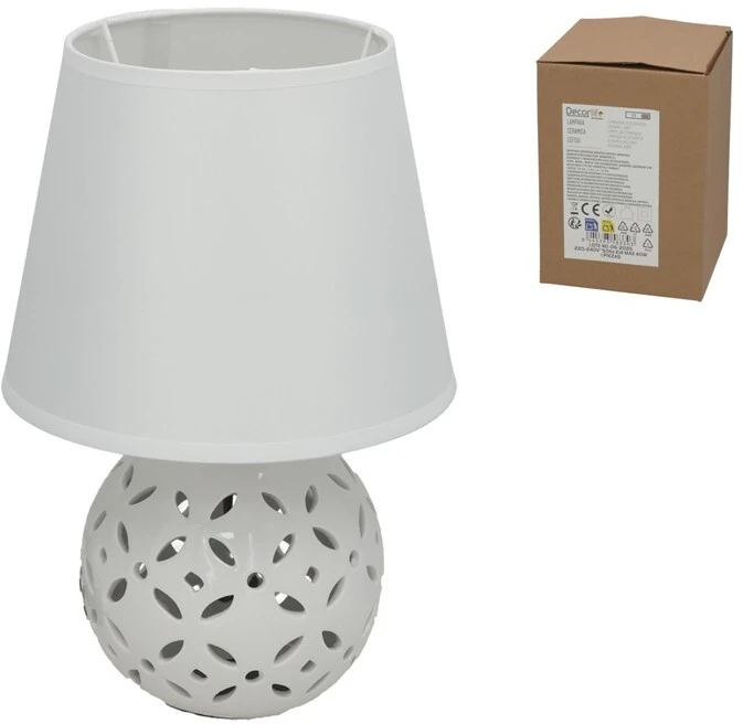 Keraminė lempa, 20.00 × 20.00 × 29.00 cm, DECORLIFE