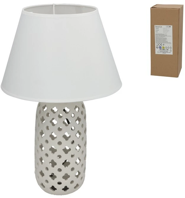 Keraminė lempa, 28.50 × 28.50 × 44.50 cm, DECORLIFE