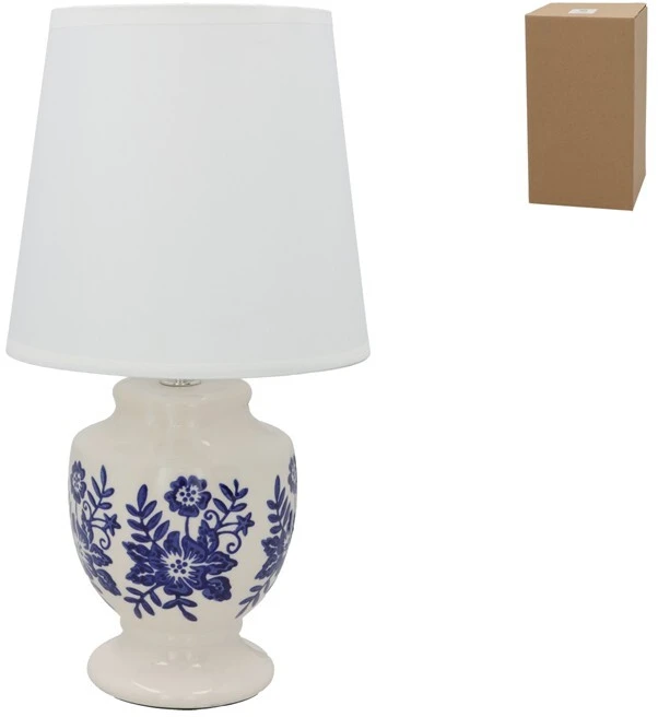 Keraminė stalinė lempa Amalia, 17.00 × 17.00 × 32.50 cm, DECORLIFE