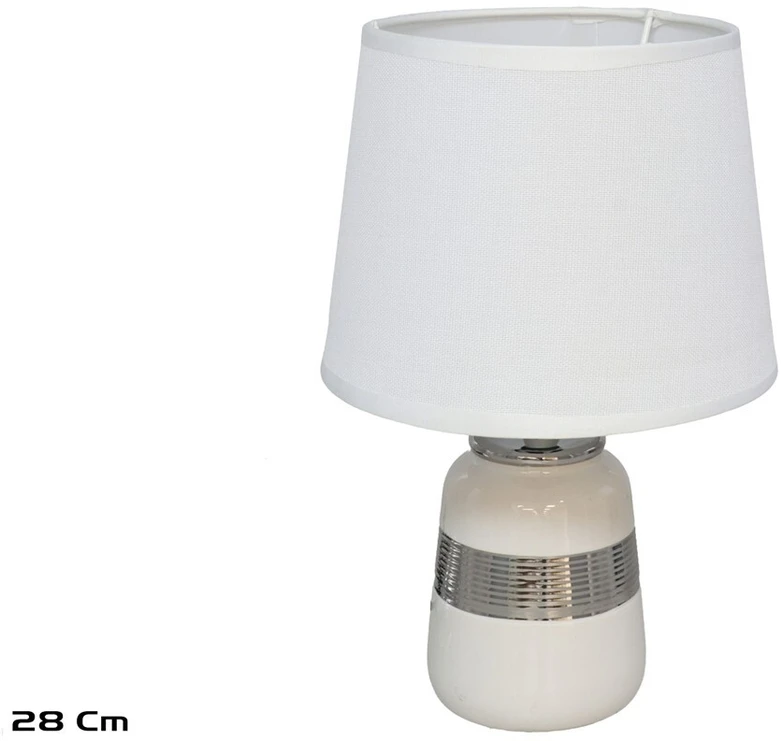 Keraminė stalinė lempa Smooth, 18.00 × 18.00 × 28.00 cm, DECORLIFE