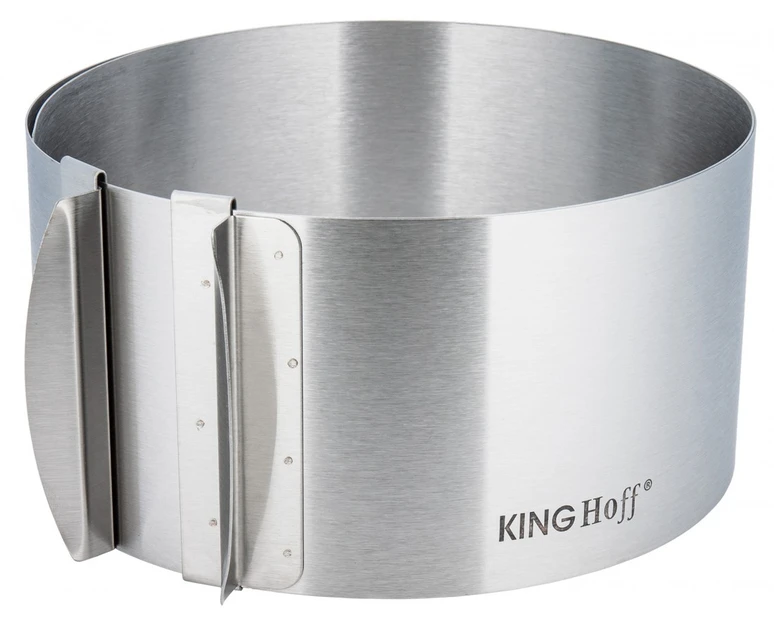 King Hoff Obrecz Reguliuojamas torto žiedas, plienas, skersmuo 16-30x8,5 cm, „Kinghoff“