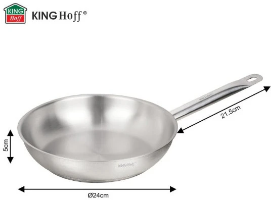 King Hoff Keptuvė gastronomiczna, nerūdijantis plienas, śr.24cm, kinghoff, kh-2019