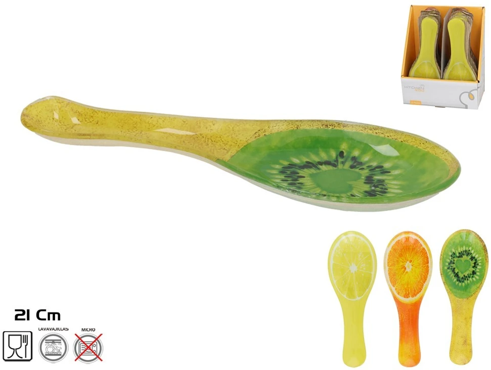 Kitchen&GO stiklinis šaukšto laikiklis, 3 skirtingi dizainai, 21 × 7,5 × 1,4 cm