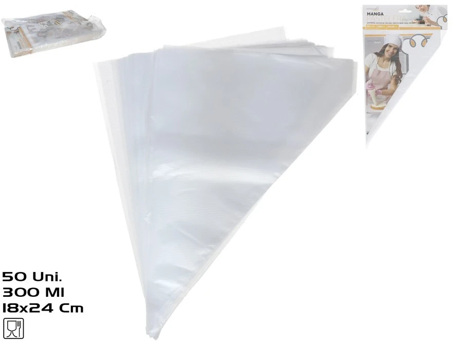 Konditerinis maišelis 300 ml (5 vnt.), 25 x 18 x 1 cm, KITCHEN&GO