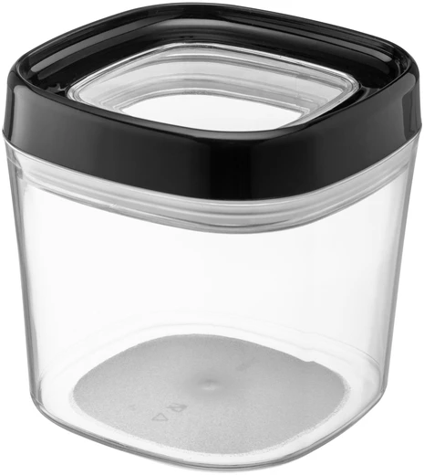 Maisto laikymo indas, 0,6 L, juodas, 10,8 x 10,8 x 10,5 cm, 29569, GALICJA