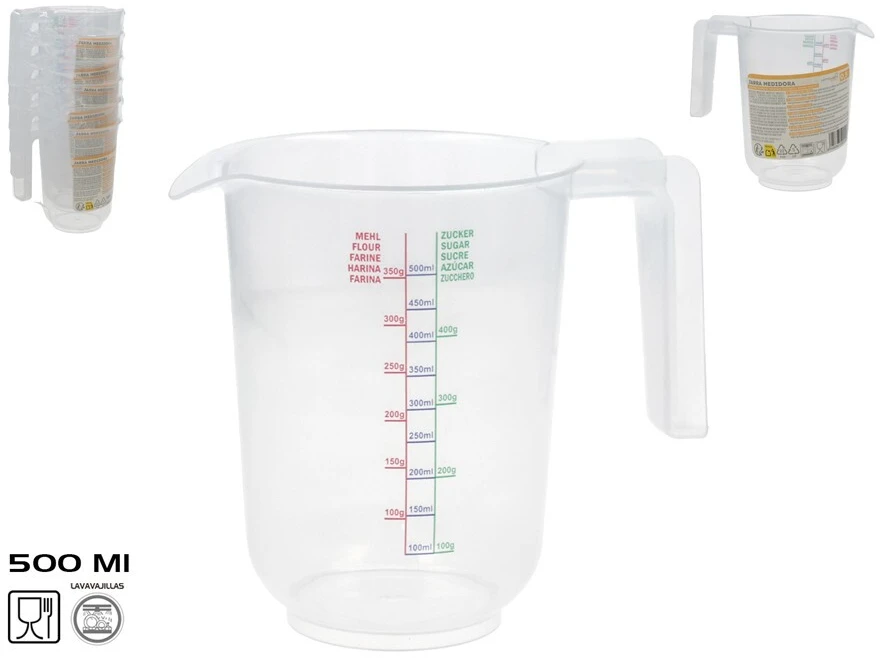 Matavimo ąsotis, 0,5 l, 10.00 × 14.50 × 13.00 cm, KITCHEN&GO