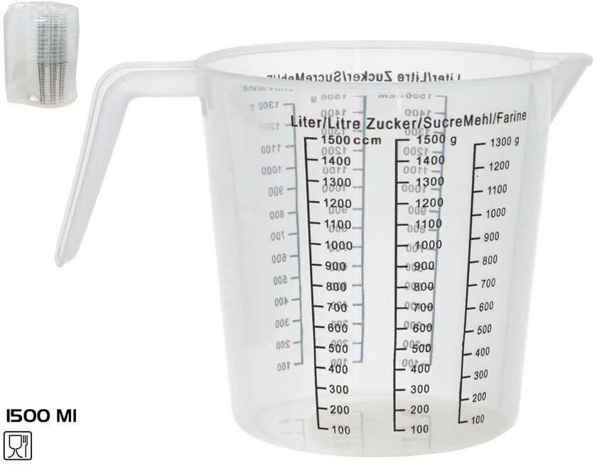 Matavimo ąsotis, 1,5 l, 14.50 × 21.00 × 15.00 cm, KITCHEN&GO