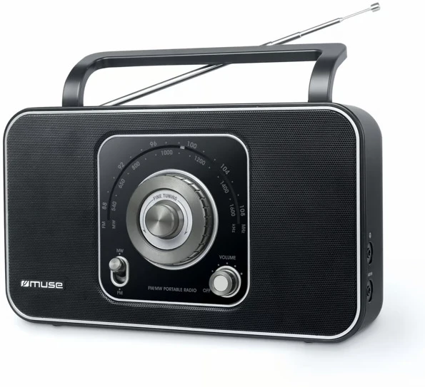 Radio Muse Muse 2-band portable radio M-069 Juodas