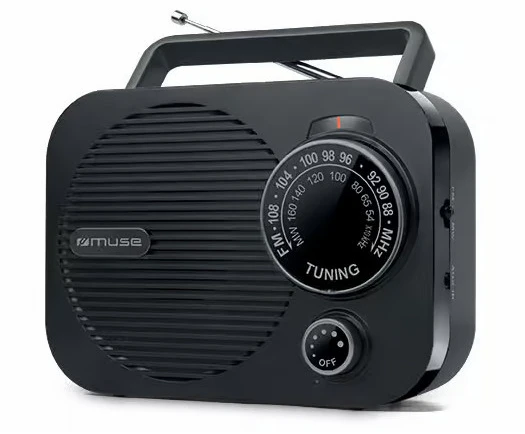 Muse | M-050 R | Portable radio | AUX in | Juodas