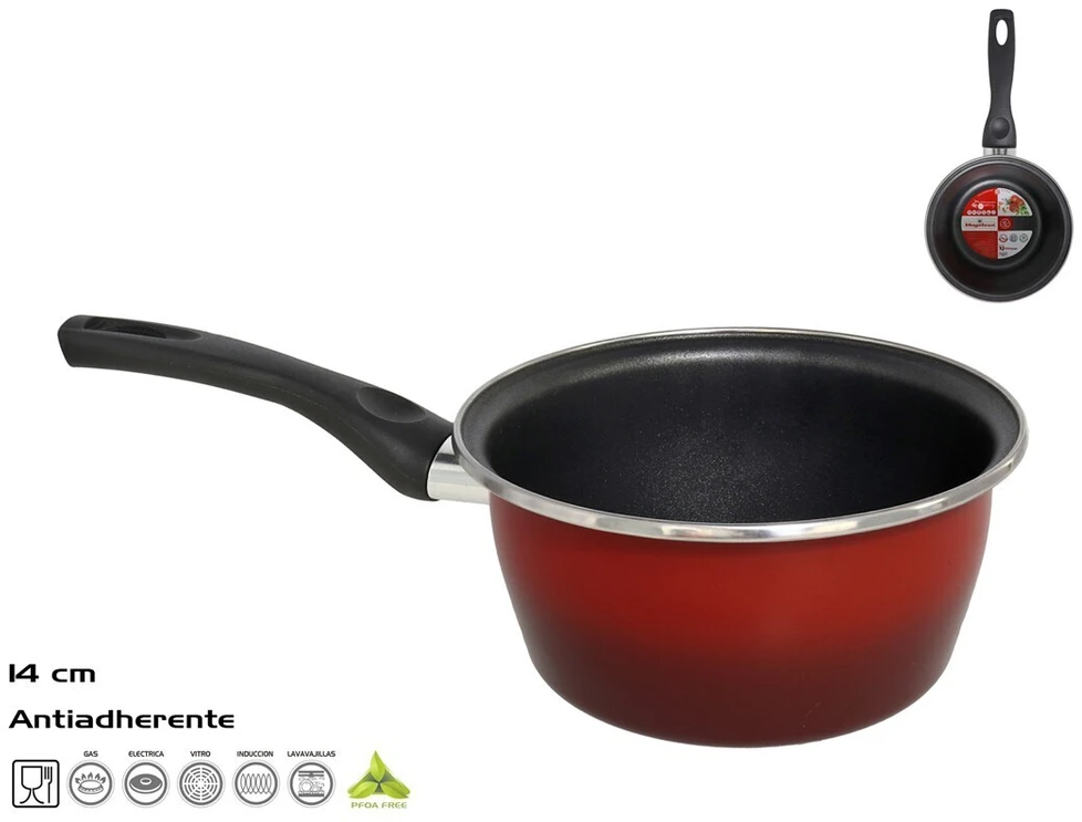Puodas, 14 cm, ~1 l, Rosso, 14,00 x 32,50 x 10,00 cm, Magefesa