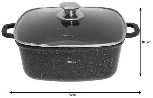 King Hoff KINGHOFF PUODAS MARMURAS 26cm KH-1604 5,5L